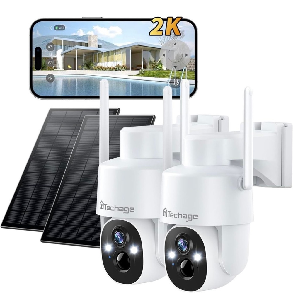 Outdoor WiFi  Solar Security Cameras With Smart Al Event Detection